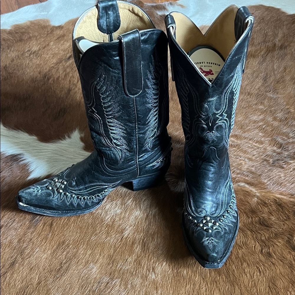 Black Studded IDYLLWIND Cowgirl Boots
